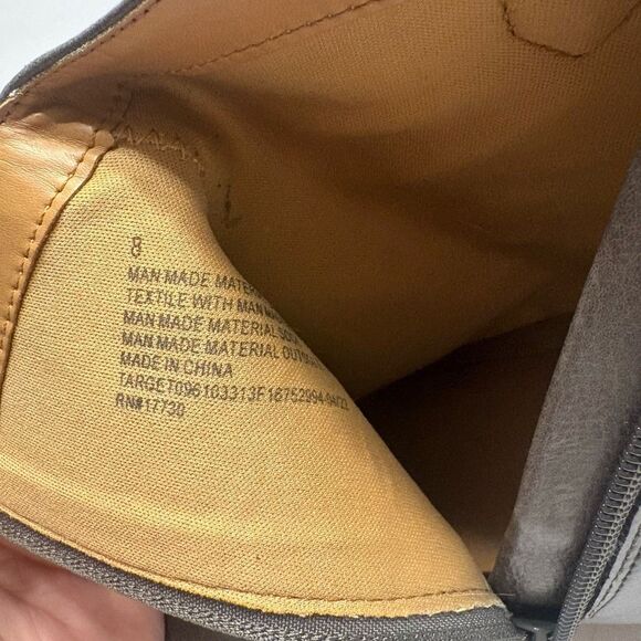 Universal Thread Boots Womens Marlow Zip Cowboy Pointed Bootie Grey Heels Size 8 - Picture 8 of 16